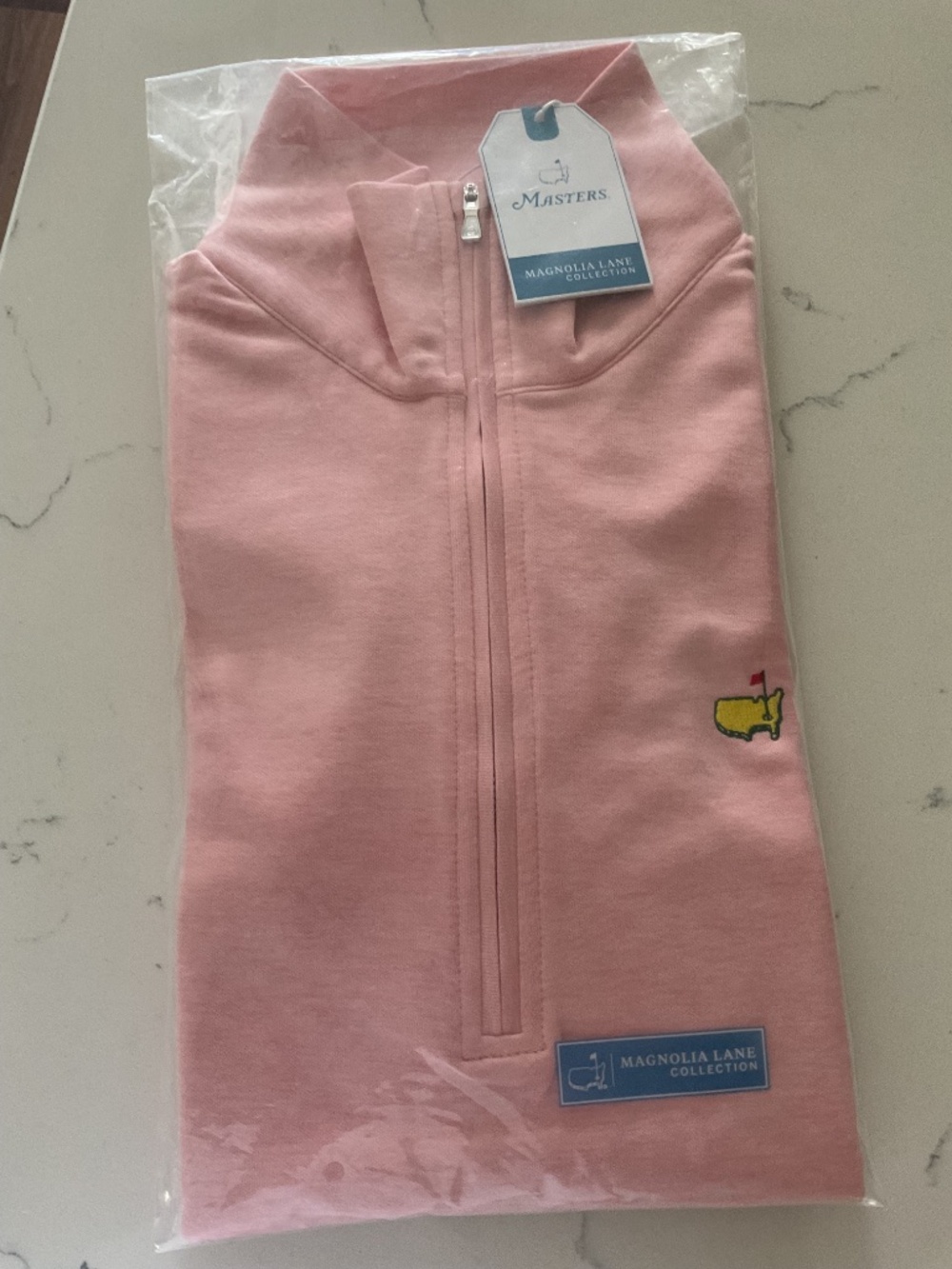 Masters NWT Ladies Magnolia Lane Collection 1/4 Zip Pullover in Pink - Picture 2 of 2